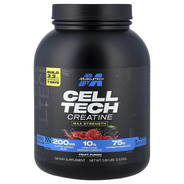 msc70321_v_74.jpg Cell-Tech™, креатин, фруктовый пунш, 2,63 кг (5,8 фунта) — MuscleTech