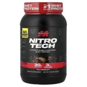 Nitro-Tech™, сывороточный протеин, со вкусом молочного шоколада, 907 г (2 фунта) — MuscleTech