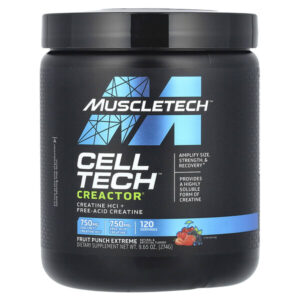 Cell Tech™ Creactor®, со вкусом фруктового пунша, 274 г (9,65 унции) — MuscleTech