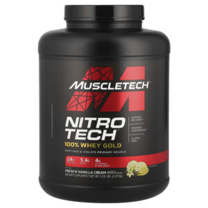 Nitro-Tech™ 100% Whey Gold, крем с французской ванилью, 2,27 кг (5 фунтов) — MuscleTech