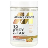 ISO Whey Clear, сверхчистый изолят протеина, апельсиновый сок, 505 г (1,11 фунта) — MuscleTech