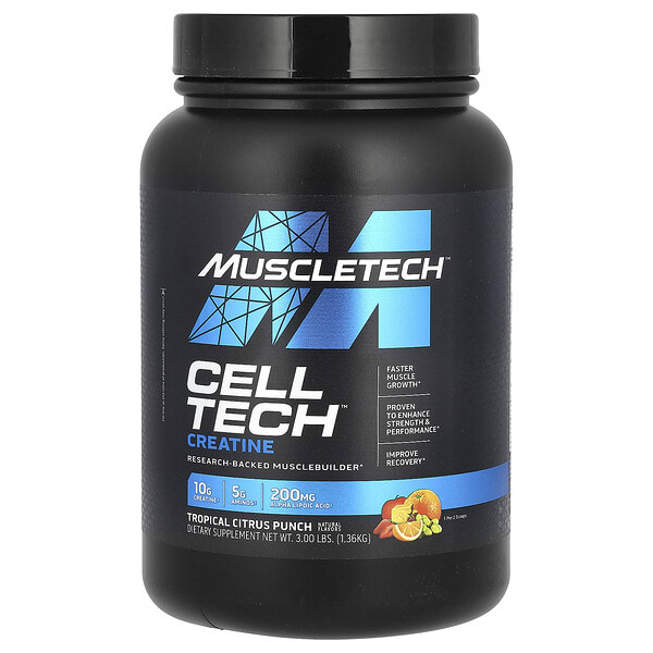 msc71582_v_24.jpg Cell Tech, креатин, пунш из тропических цитрусов, 1,36 кг (3 фунта) — MuscleTech
