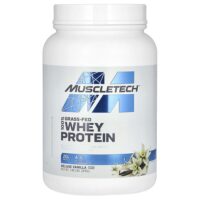 100% сывороточный протеин травяного откорма, ваниль, 816 г (1,8 фунта) — MuscleTech