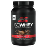 IsoWhey, 100% изолят сывороточного протеина, со вкусом шоколада, 907 г (2 фунта) — MuscleTech