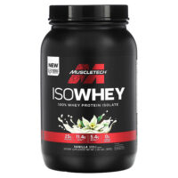 IsoWhey, 100% изолят сывороточного протеина, со вкусом ванили, 907 г (2 фунта) — MuscleTech