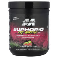 EuphoriQ® Pre-Workout V2, клубника и киви, 437 г (15,41 унции) — MuscleTech