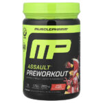 Assault®, предтренировочный комплекс, фруктовый пунш, 344 г (12,1 унции) — MusclePharm