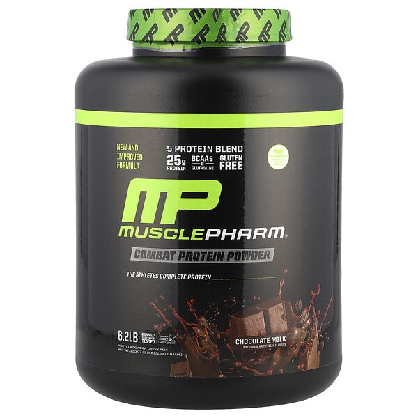 msf50221_v_24.jpg Combat Protein, протеиновый порошок, со вкусом шоколадного молока, 2831 г (6,2 фунта) — MusclePharm