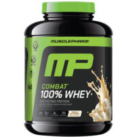 Combat® 100%, порошок из сывороточного протеина, со вкусом ванильного мороженого, 2,24 кг (5 фунтов) — MusclePharm