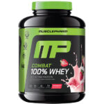 Combat® 100%, порошок из сывороточного протеина, клубника, 2,24 кг (5 фунтов) — MusclePharm