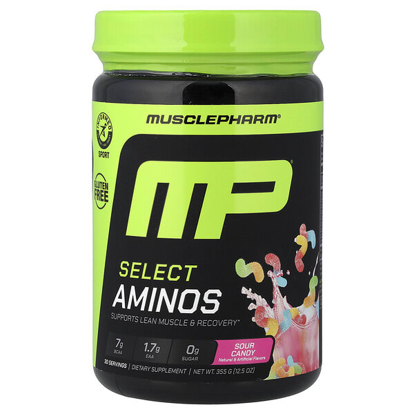 msf50246_v_8.jpg Select Aminos, аминокислоты, кислые конфеты, 355 г (12,5 унции) — MusclePharm