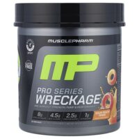 Pro Series Wreckage™, предтренировочный комплекс, кусочки кислого персика, 440 г (15,5 унции) — MusclePharm