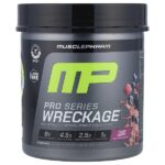 Pro Series Wreckage™, предтренировочный комплекс, со вкусом кислых ягод, 440 г (15,5 унции) — MusclePharm