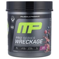Pro Series Wreckage™, предтренировочный комплекс, со вкусом кислых ягод, 440 г (15,5 унции) — MusclePharm