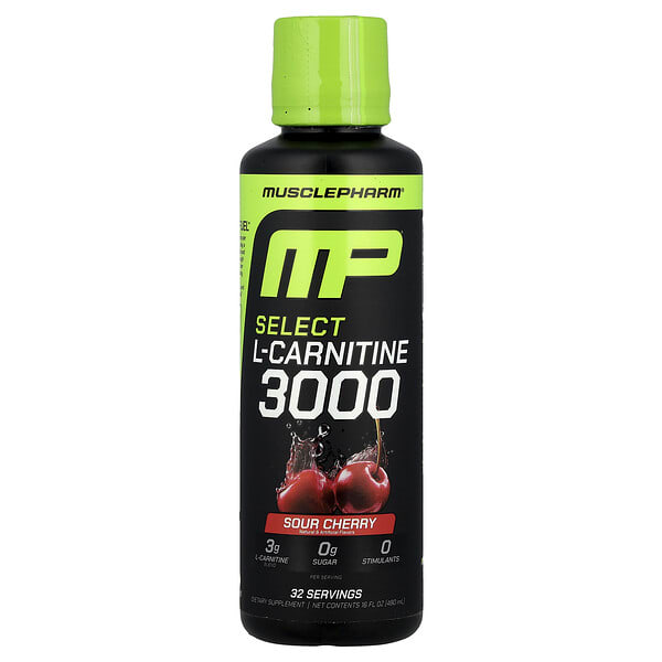 msf50296_v_8.jpg Select L-карнитин 3000, вишня, 480 мл (16 жидк. Унций) — MusclePharm