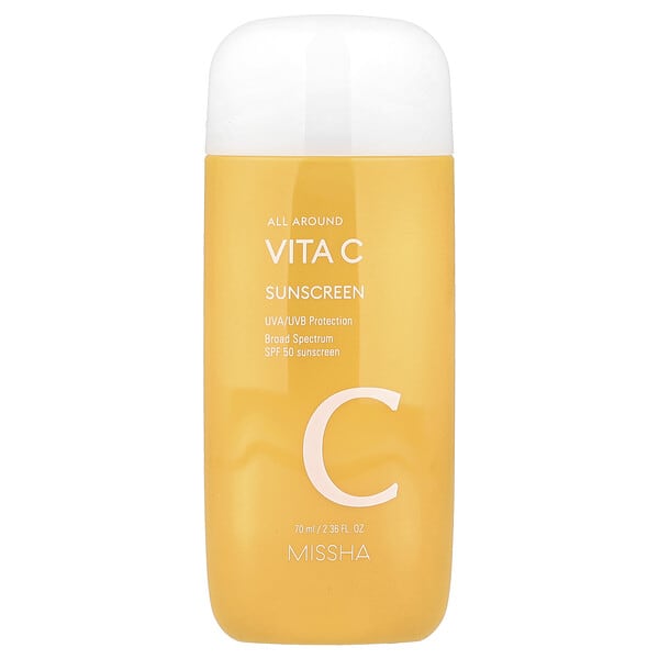 msh94676_v_19.jpg All Around Vita C, солнцезащитное средство, SPF 50, 70 мл (2,36 жидк. Унции) — Missha
