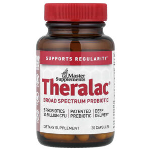 Master Supplements, Theralac®, пробиотик широкого спектра действия, 30 капсул