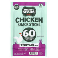 Mighty Spark, Снековые палочки с курицей, в стиле терияки, 4 палочки