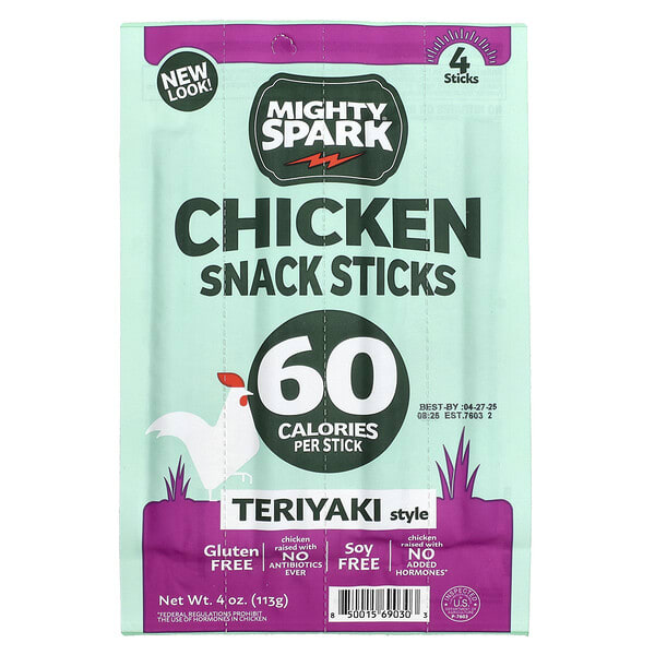 msk69030_v_2.jpg Mighty Spark, Снековые палочки с курицей, в стиле терияки, 4 палочки