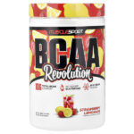BCAA, Revolution, клубничный лимонад, 450 г (15,9 унции) — MuscleSport