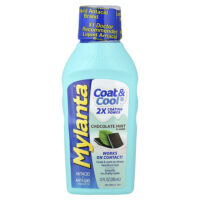 Mylanta, Cover & Cool™, антацид и газообразование, со вкусом шоколада и мяты, 355 мл (12 жидк. унций)