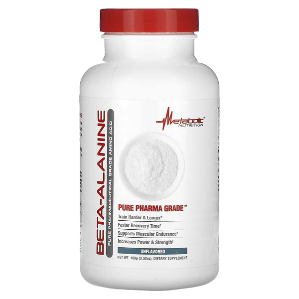 mtb11401_v_8.jpg Бета-аланин, без добавок, 100 г (3,52 унции) — Metabolic Nutrition