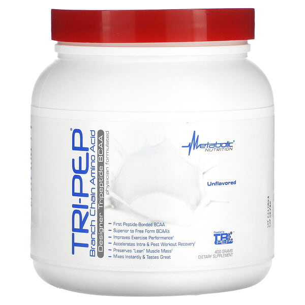 mtb11991_v_8.jpg Tri-Pep, аминокислота с разветвленной цепью, без добавок, 400 г — Metabolic Nutrition