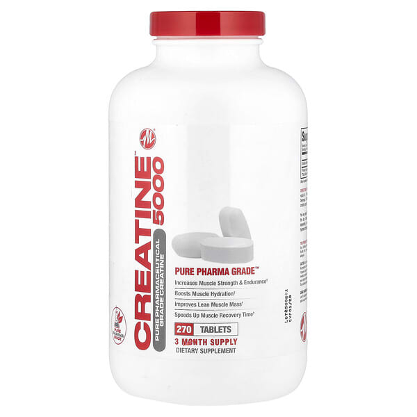 mtb32270_v_8.jpg Creatine 5000™, 270 таблеток (1666 мг в каждой таблетке) — Metabolic Nutrition
