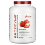 Protizyme, Specialized Designed Protein, клубничный крем, 1820 г (4 фунта) — Metabolic Nutrition