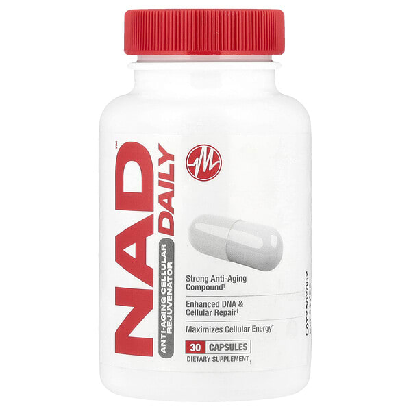 mtb59100_v_8.jpg NAD DAILY™, омолаживающее средство на клеточном уровне, 30 капсул — Metabolic Nutrition