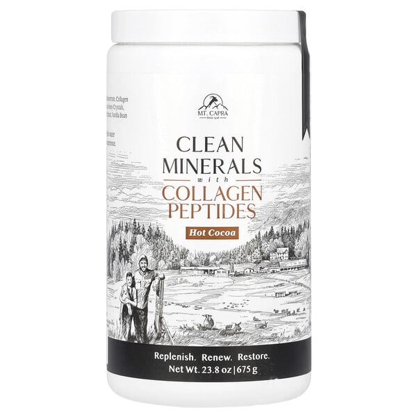 mtc72067_v_24.jpg Clean Minerals с пептидами коллагена, горячее какао, 675 г (23,8 унции) — Mt. Capra