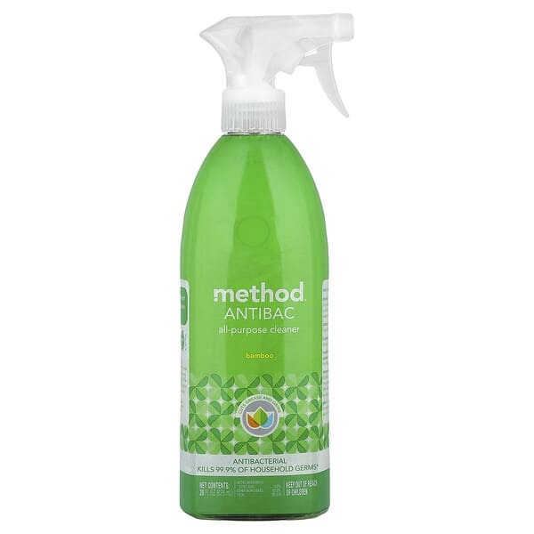 mtd01452_v_8.jpg AntiBac, универсальное очиститель, бамбук, 828 мл (28 жидк. унций) — Method