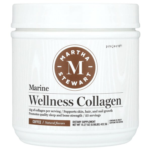mte64398_v_8.jpg Martha Stewart Wellness, Морской оздоровительный коллаген, кофе, 432,5 г (15,27 унции)