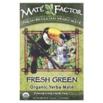 Mate Factor, органический йерба мате, свежий зеленый, 24 чайных пакетика, 84 г (2,96 унции)