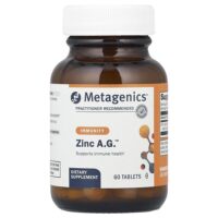 Zinc A.G.™, цинк, 20 мг, 60 таблеток — Metagenics