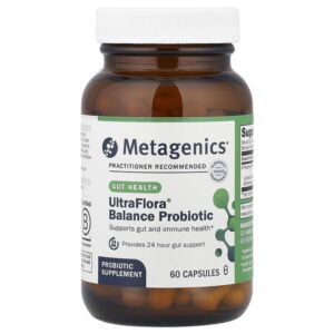 UltraFlora®, пробиотик для восстановления баланса, 55 мг (15 млрд КОЕ), 60 капсул — Metagenics
