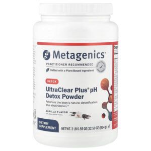 UltraClear Plus® pH, порошок для выведения токсинов, со вкусом ванили, 924 г (2 фунта 0,59 унции) — Metagenics
