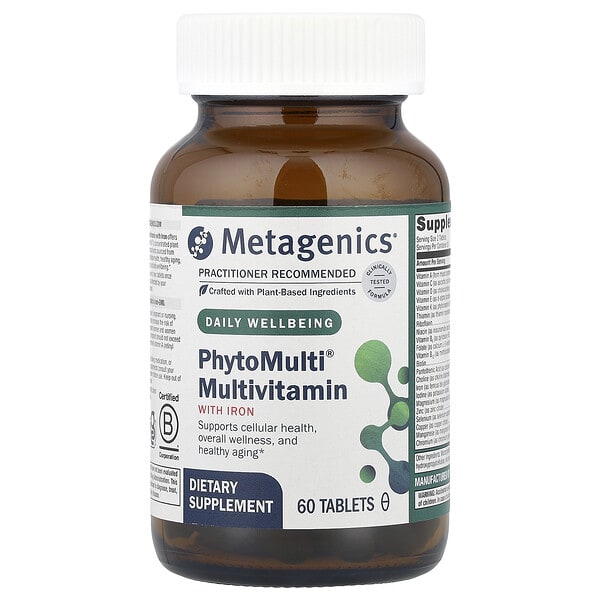 mtg92899_v_40.jpg PhytoMulti®, мультивитамины с железом, 60 таблеток — Metagenics