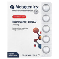 NutraGems®, коэнзим Q10, 300 мг, 30 жевательных капсул — Metagenics