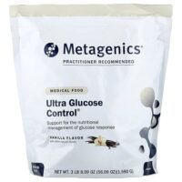 Ultra Glucose Control®, лечебная пищевая добавка, со вкусом ванили, 1590 г (3 фунта 8,09 унции) — Metagenics