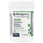 UltraFlora®, восстанавливающий пробиотик, 30 капсул (253,5 мг (20 млрд КОЕ) в 1 капсуле) — Metagenics