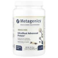 Medical Food, UltraMeal Advanced Protein®, со вкусом французской ванили, 588 г (1 фунт, 4,74 унции) — Metagenics