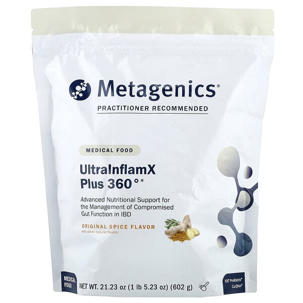 mtg94738_v_6.jpg UltralnflamX Plus 360°®, Medical Food, оригинальные специи, 602 г (21,23 унции) — Metagenics