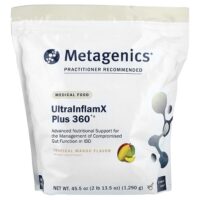 UltralnflamX Plus 360°®, лечебное питание, со вкусом тропического манго, 1290 г (45,5 унции) — Metagenics