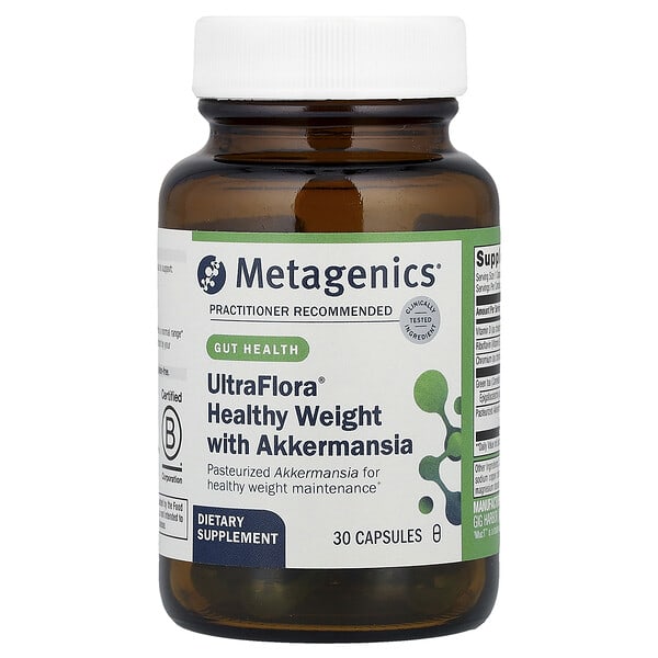 mtg96159_v_8.jpg UltraFlora® Healthy Weight с Akkermansia, 30 капсул — Metagenics