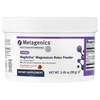 MagActive™, магний для расслабления, в порошке, со вкусом клубники, 99 г (3,49 унции) — Metagenics