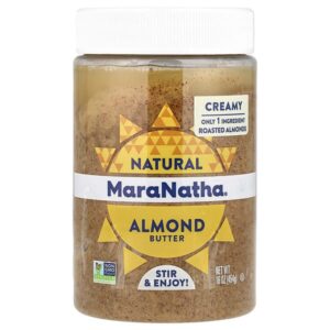 миндальная паста, с кремовой текстурой, 454 г (16 унций) — MaraNatha