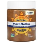 натуральная миндальная паста, сливочный вкус, 340 г (12 унций) — MaraNatha