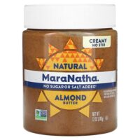 натуральная миндальная паста, сливочный вкус, 340 г (12 унций) — MaraNatha