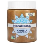 миндальная паста, сливочный вкус, ваниль, 340 г (12 унций) — MaraNatha